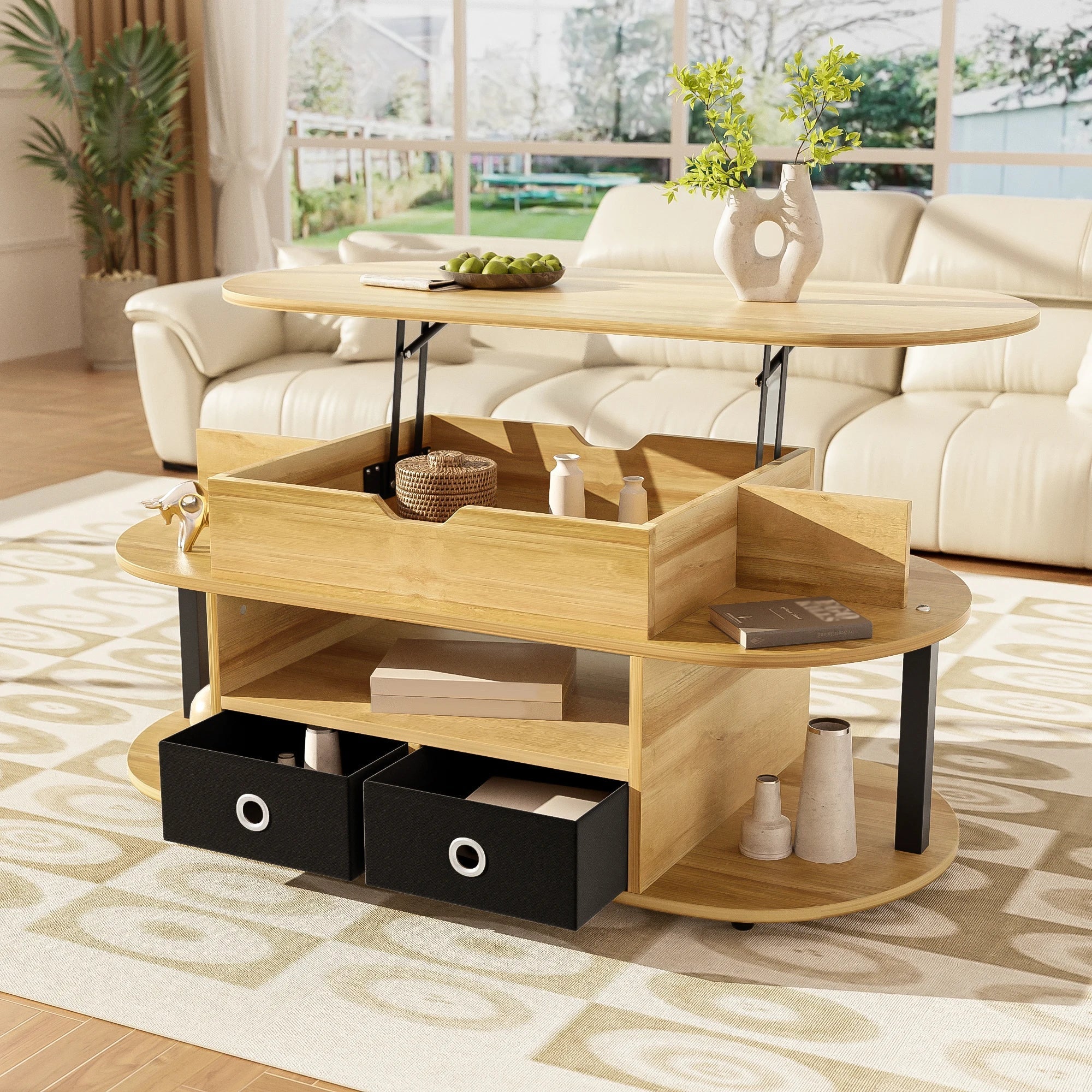 Table basse relevable : le meuble malin pour un salon pratique et design