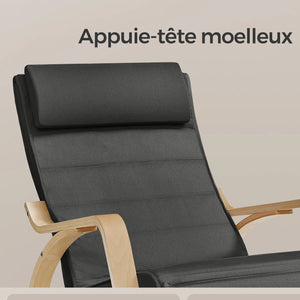 Appui-tête rembourré du fauteuil BORI – Soutien confortable avec housse lavable et ajustable