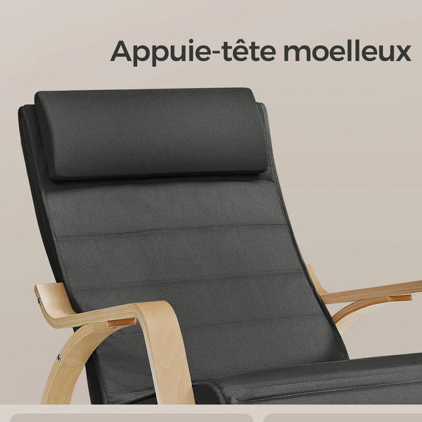 Appui-tête rembourré du fauteuil BORI – Soutien confortable avec housse lavable et ajustable