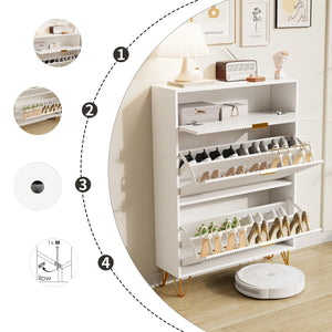 Armoire à chaussures ÉLORIA pour hall – design minimaliste et élégant