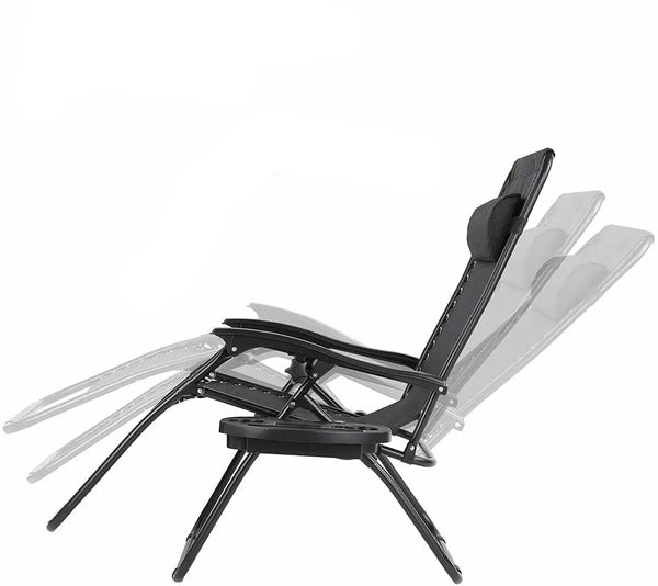 Chaise HOFA en position gravité zéro inclinée à 160° – Confort optimal pour extérieur