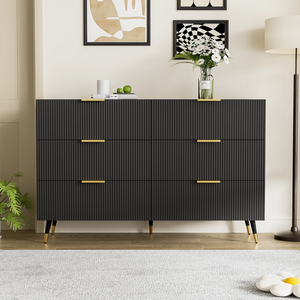 Commode VELOR 6 tiroirs blanche – meuble de rangement design