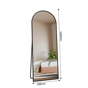 Diimension Miroir mural ELVOR 160x50 cm fixé dans une entrée lumineuse