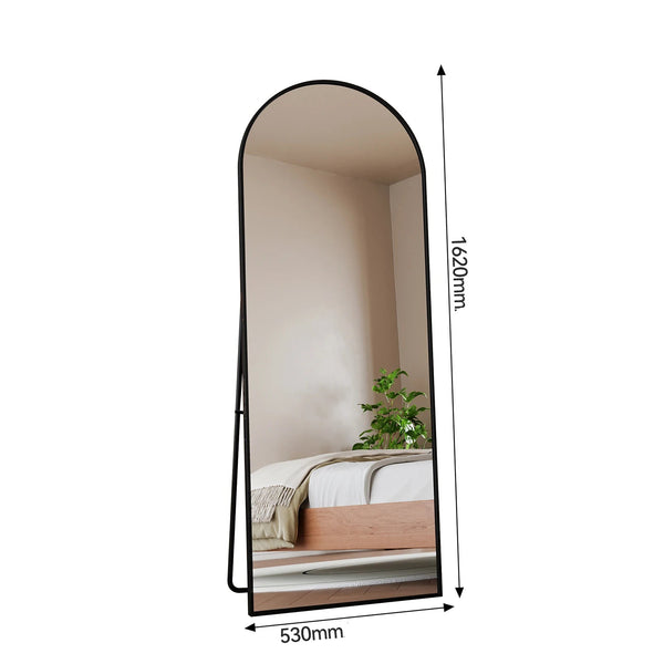 Diimension Miroir mural ELVOR 160x50 cm fixé dans une entrée lumineuse