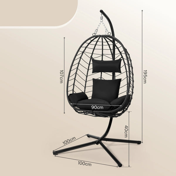 Dimensions du fauteuil OEUFI – Vue technique avec mesures