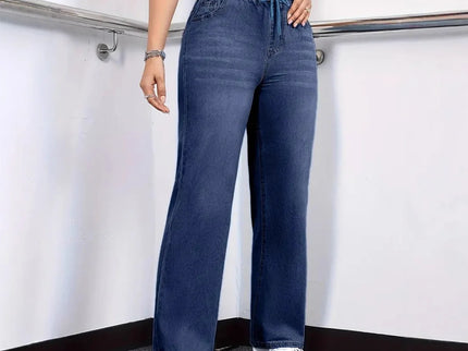 Noélie | Pantalon en denim taille élastique