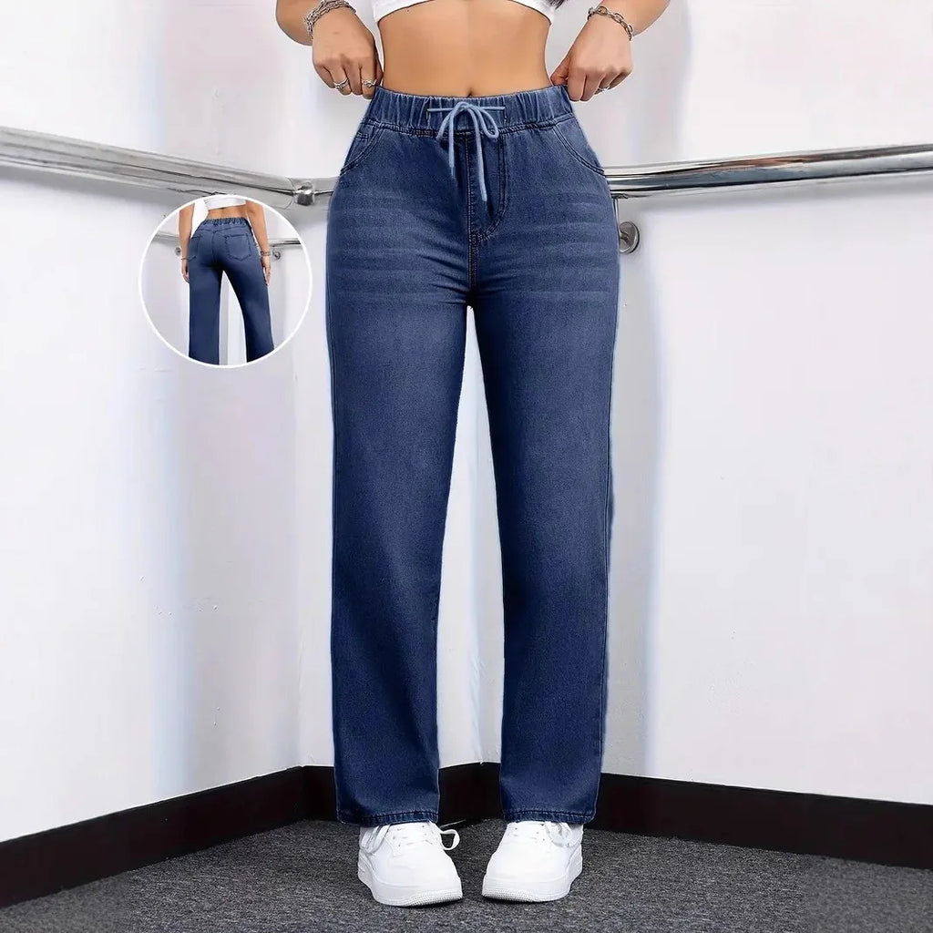 Noélie | Denim-Hose mit elastischem Bund