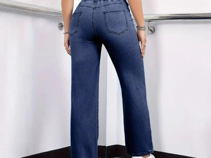 Noélie | Pantalon en denim taille élastique
