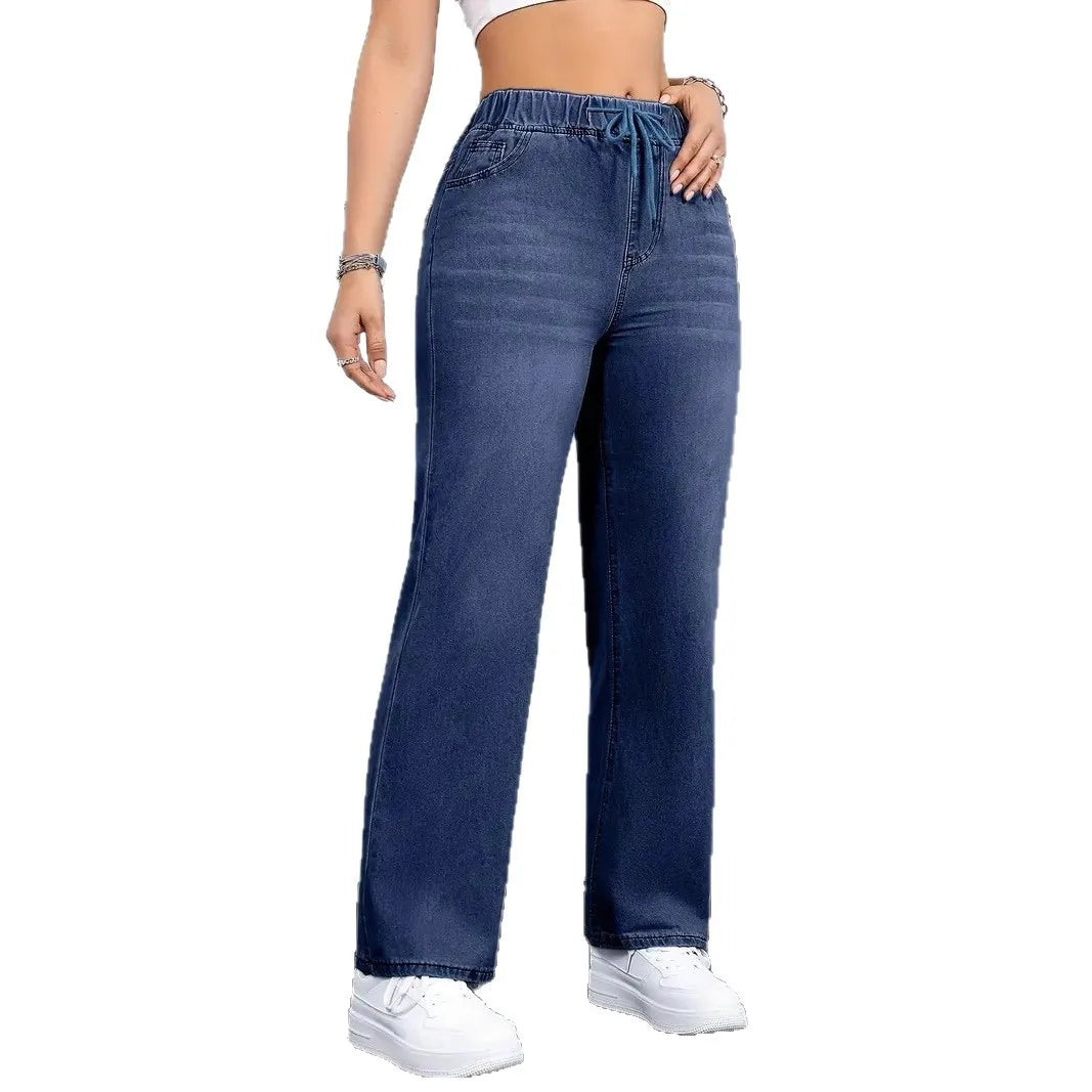 Noélie | Denim-Hose mit elastischem Bund