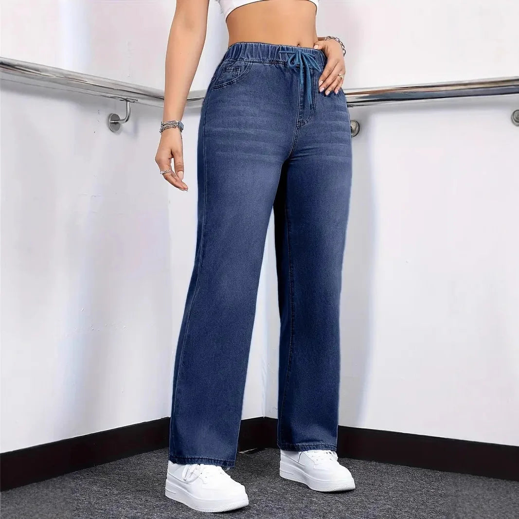 Noélie | Denim-Hose mit elastischem Bund