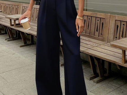 Éloane | Pantalon large taille haute