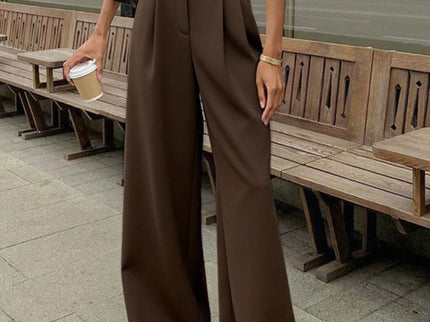 Éloane | Pantalon large taille haute