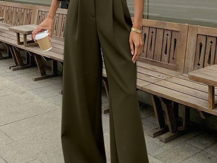 Éloane | Pantalon large taille haute