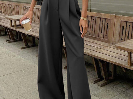 Éloane | Pantalon large taille haute