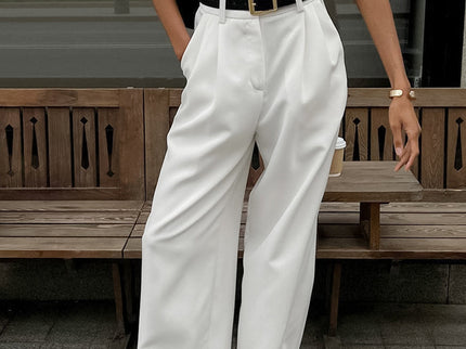 Éloane | Pantalon large taille haute