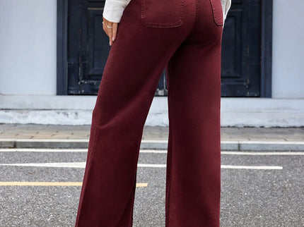 Élise | Pantalon large taille haute