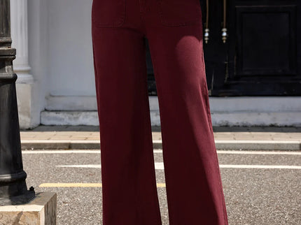 Élise | Pantalon large taille haute