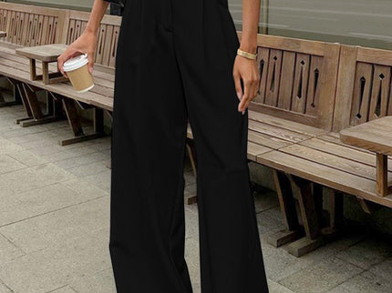 Éloane | Pantalon large taille haute