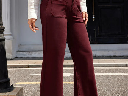 Élise | Pantalon large taille haute