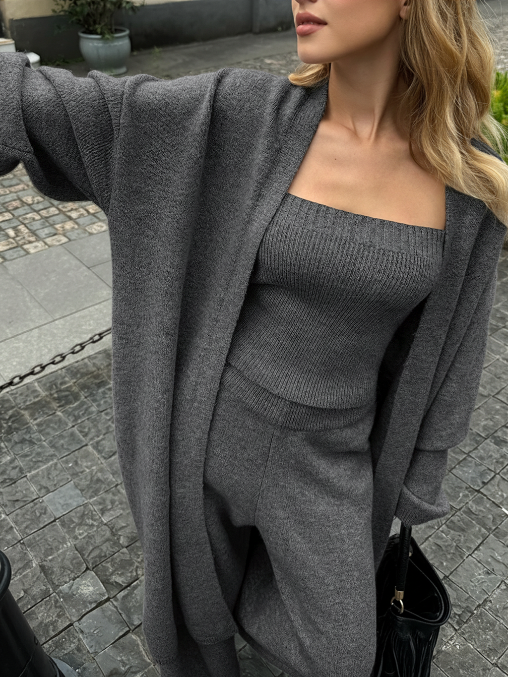 Isaline | Set aus Bustier-Cardigan und Hose