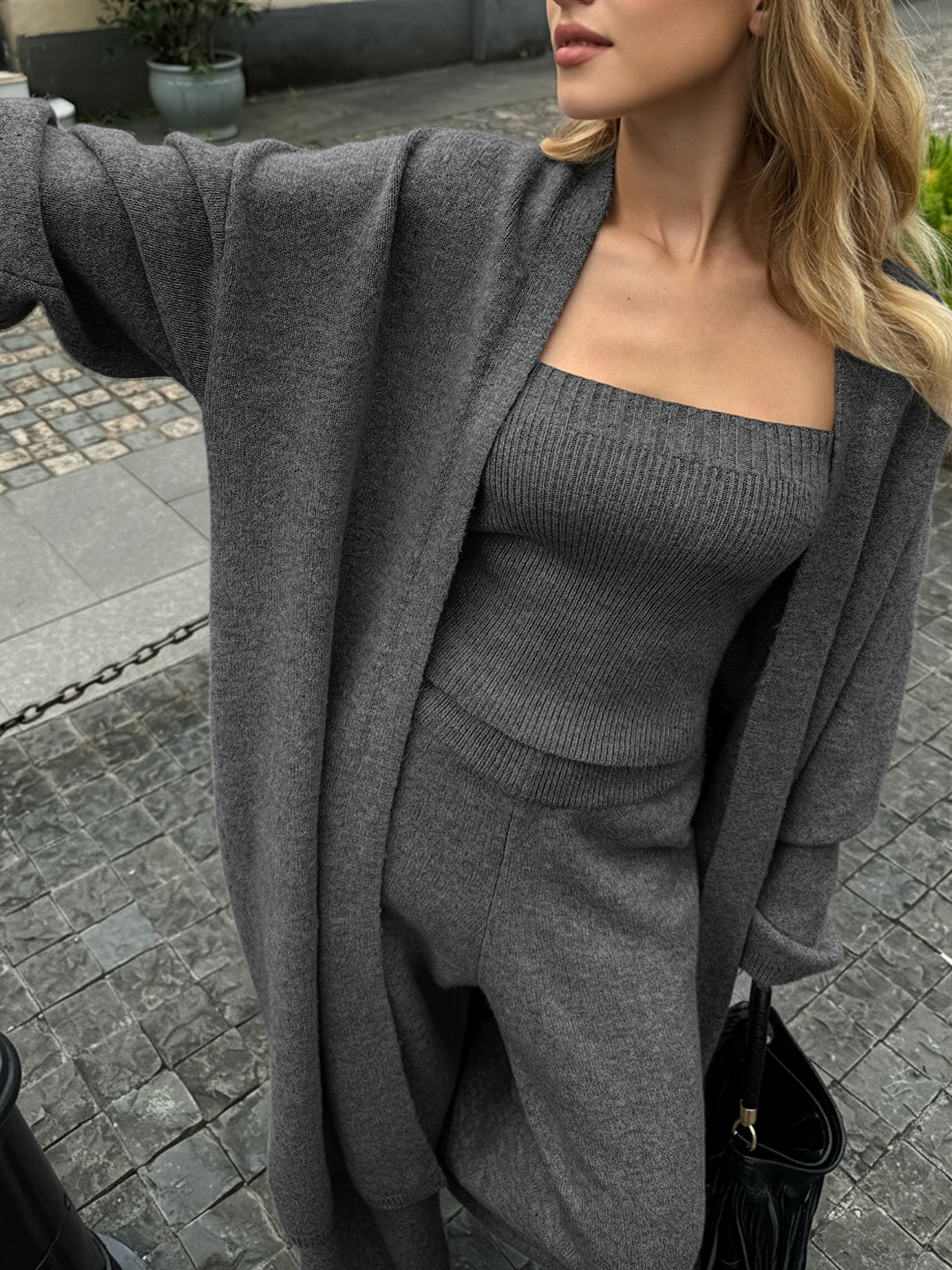 Isaline | Set aus Bustier-Cardigan und Hose