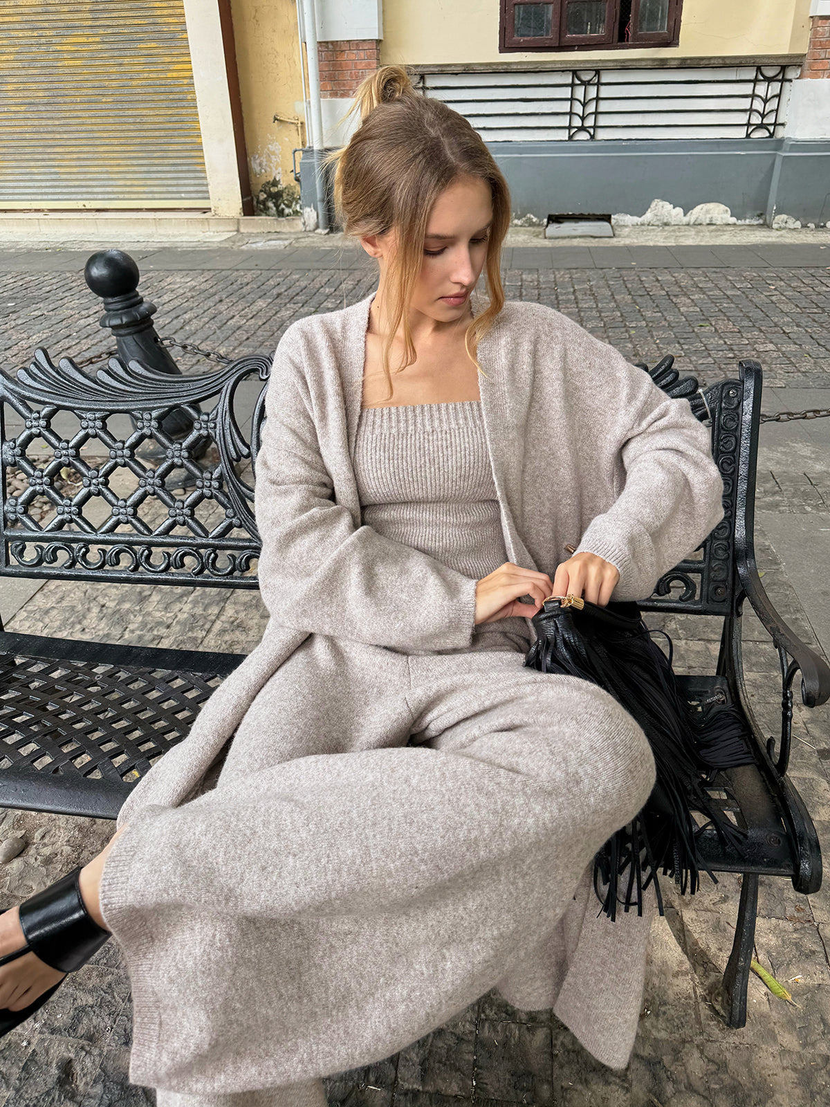 Isaline | Set aus Bustier-Cardigan und Hose
