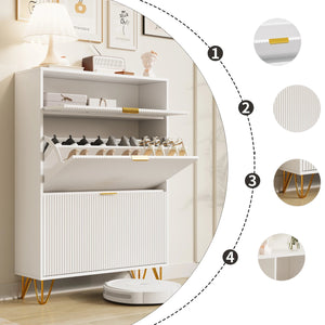 ÉLORIA avec clapets pratiques – capacité de rangement 20 à 30 paires de chaussures