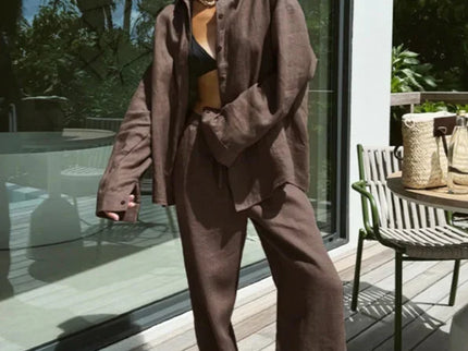 Lyséa | Ensemble chemise ample et pantalon large