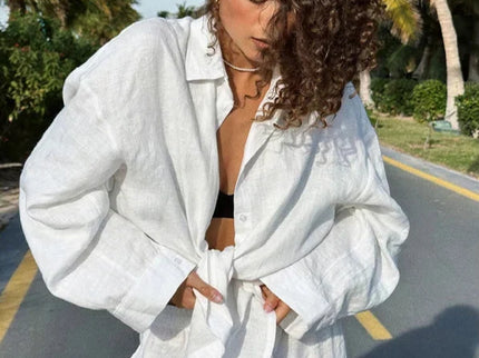 Lyséa | Ensemble chemise ample et pantalon large