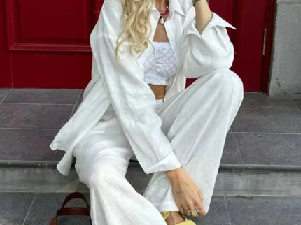 Lyséa | Ensemble chemise ample et pantalon large