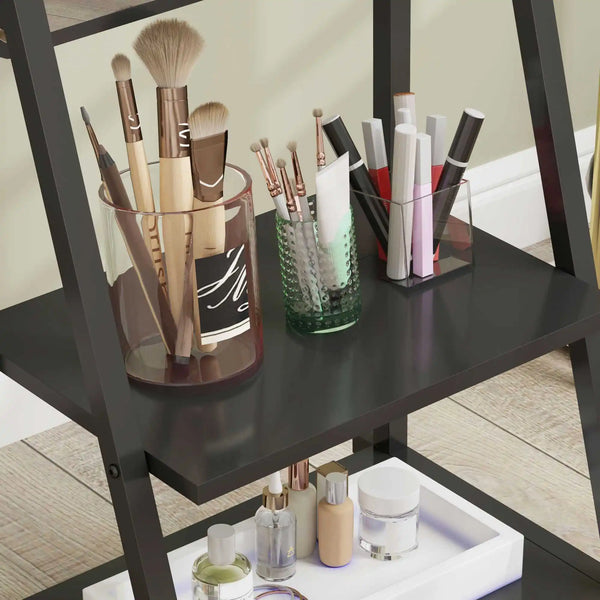 Miroir LUNIX plein pied avec 2 étagères intégrées – rangement pratique