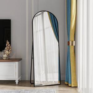 Miroir arqué ELVOR autoportant avec support en U stable
