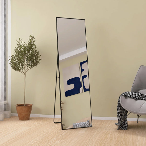 Miroir autoportant ARVIO avec support repliable ajustable