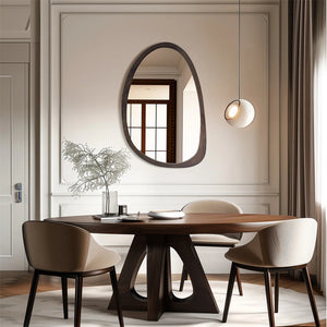 Miroir décoratif VELOR dans une chambre – design mid-century moderne