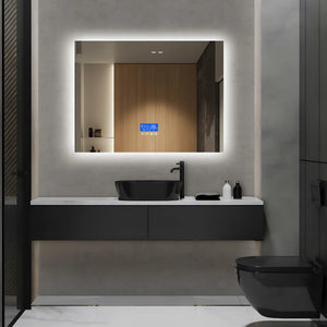 Miroir salle de bain LUMIX LED 80x60 cm avec fonction antibuée