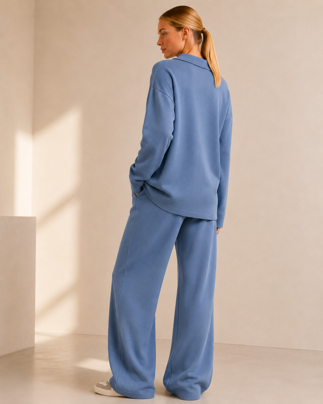 Althéa | Set aus Poloshirt und Hose mit weitem Bein