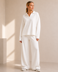 Althéa | Set aus Poloshirt und Hose mit weitem Bein