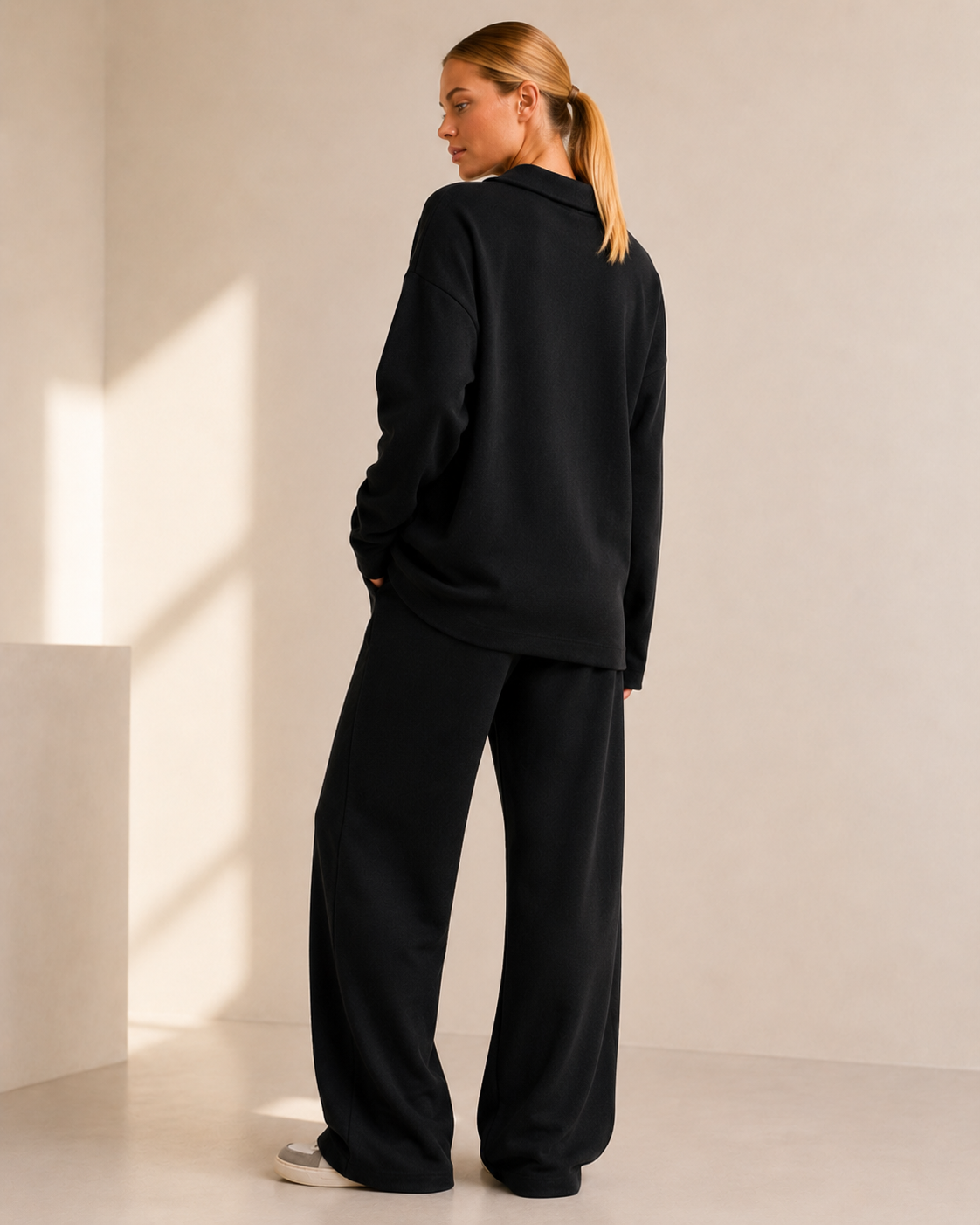 Althéa | Set aus Poloshirt und Hose mit weitem Bein