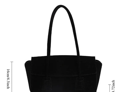 Rosalie Vintage Faux Suede Shoulder Handbag