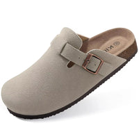 Suede Footbed Clog Mules