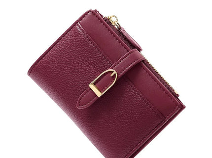 Portefeuille Femme Compact Multi Compartiments Similicuir PU