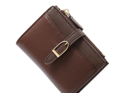 Portefeuille Femme Compact Multi Compartiments Similicuir PU