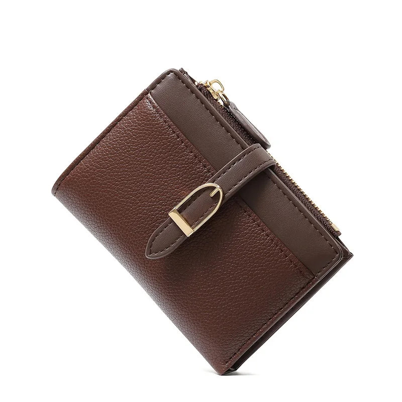 Portefeuille Femme Compact Multi Compartiments Similicuir PU
