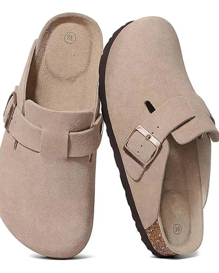 Sabots Mules Suède Semelle Liège