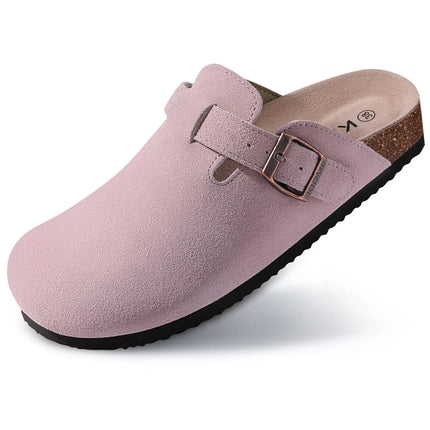 Suede Footbed Clog Mules
