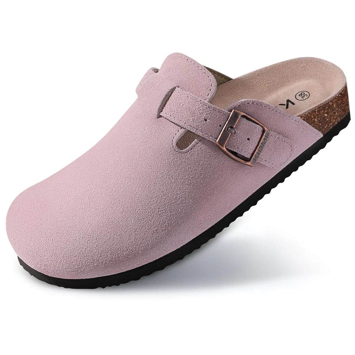 Suede Footbed Clog Mules