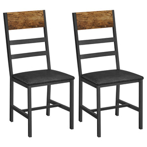 chaise salle à manger CHAUO avec assise rembourrée et pieds métal