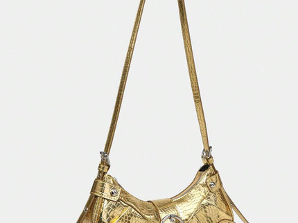 Sac en Simili Cuir a bandouliere pour femme doré