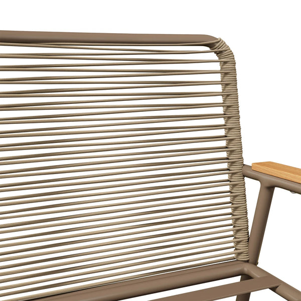 ORANO - Salon de jardin 4 chaises sofa
