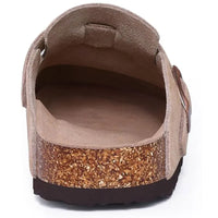 Suede Footbed Clog Mules